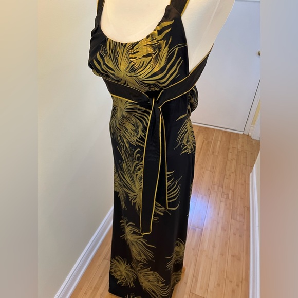 Black Satin Bebe Dress - Picture 3 of 12